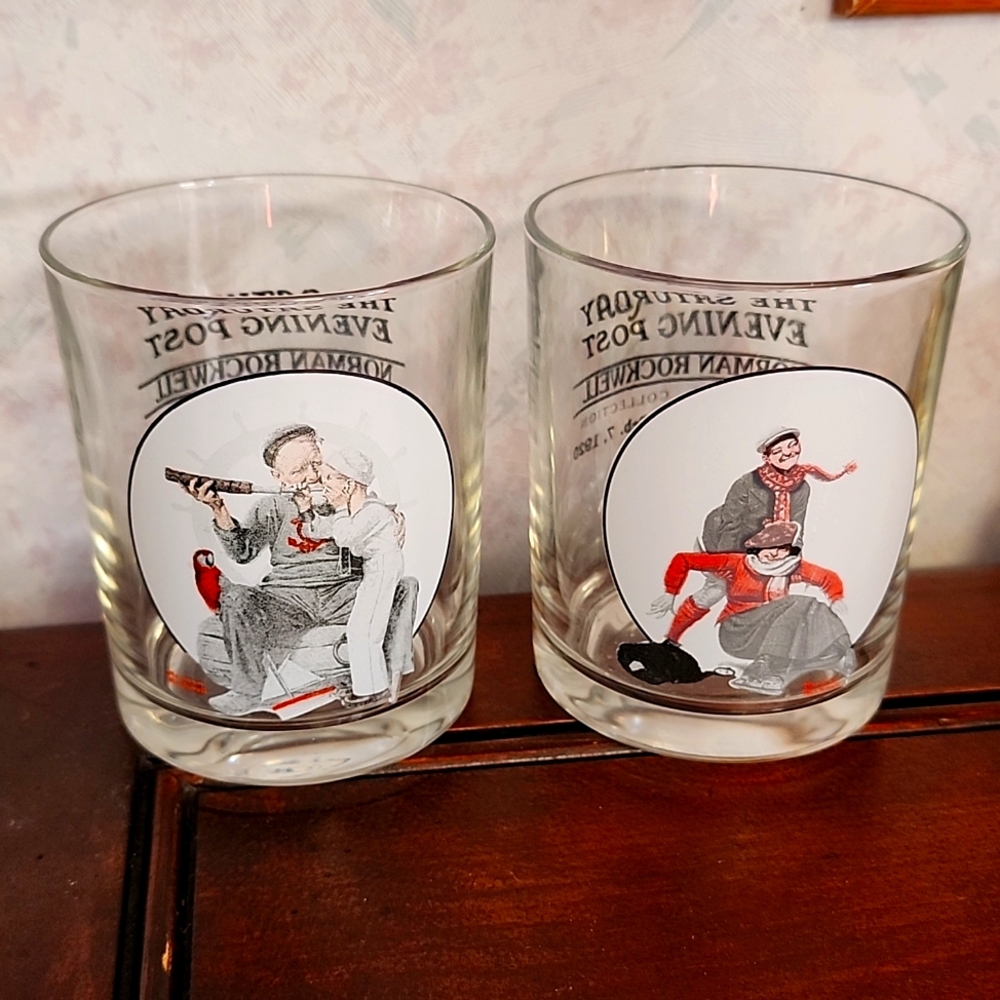 The Saturday Evening Post Glasses - set of 2